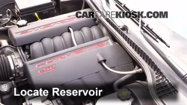 2006 Chevrolet Corvette 6.0L V8 Convertible Liquide essuie-glace Ajouter du liquide